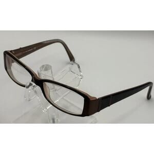 Jennifer Lopez Rectangular Glasses Brown Women 135 Temple